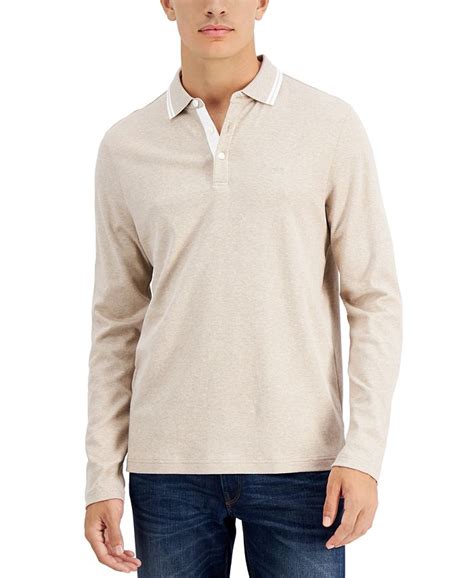 michael kors men's long-sleeve greenwich polo shirt|Michael Kors Men's Long.